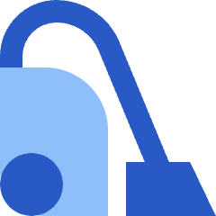 Vacuum Cleaner Icon from Sharp Flat Set