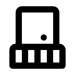 Balcony Icon from Rounded Line - Streamline Material Set