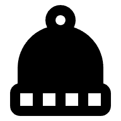 Beanie Fill Icon from Rounded Fill - Streamline Material Set