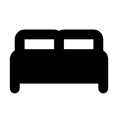 Bed Fill Icon from Rounded Fill - Streamline Material Set