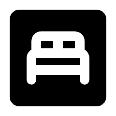 Bedroom Parent Fill Icon from Rounded Fill - Streamline Material Set