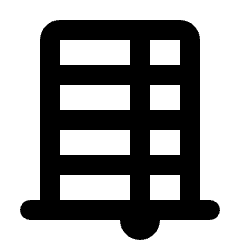 Blinds Closed Icon from Rounded Line - Streamline Material Set