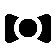 Bow Tie Fill Icon from Rounded Fill - Streamline Material Set