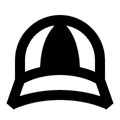 Cap Icon from Sharp Line - Streamline Material Set