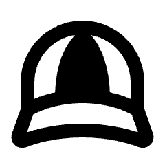 Cap Icon from Rounded Line - Streamline Material Set