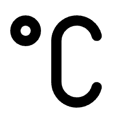 Celsius Fill Icon from Rounded Fill - Streamline Material Set