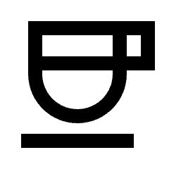 Coffee Icon from Sharp Line - Streamline Material Set