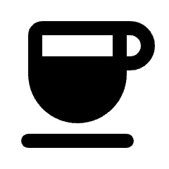 Coffee Fill Icon from Rounded Fill - Streamline Material Set