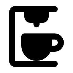 Coffee Maker Fill Icon from Rounded Fill - Streamline Material Set