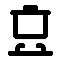 Cooking Icon from Rounded Line - Streamline Material Set