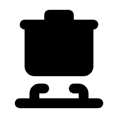 Cooking Fill Icon from Rounded Fill - Streamline Material Set