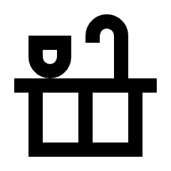 Countertops Icon from Sharp Line - Streamline Material Set