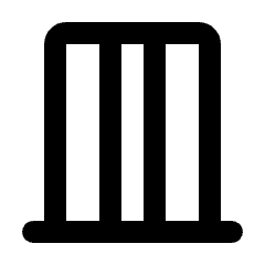 Curtains Closed Icon from Rounded Line - Streamline Material Set