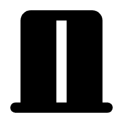 Curtains Closed Fill Icon from Rounded Fill - Streamline Material Set