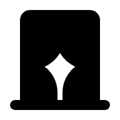 Curtains Fill Icon from Rounded Fill - Streamline Material Set