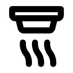 Detector Smoke Icon from Rounded Line - Streamline Material Set