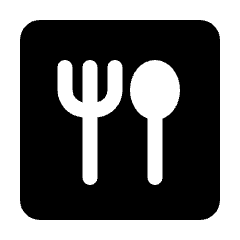 Dining Fill Icon from Rounded Fill - Streamline Material Set