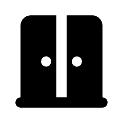 Door Sliding Fill Icon from Rounded Fill - Streamline Material Set