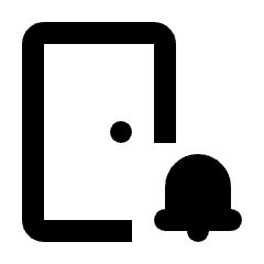 Doorbell Icon from Rounded Line - Streamline Material Set