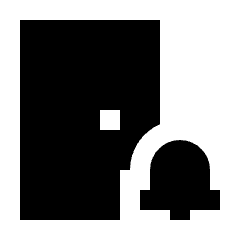 Doorbell Fill Icon from Sharp Fill - Streamline Material Set