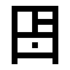 Dresser Icon from Sharp Line - Streamline Material Set