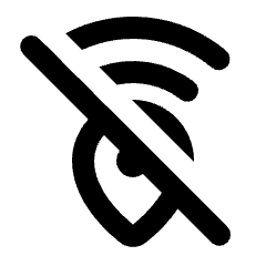 Emergency Share Off Icon from Rounded Line - Material Pro Set