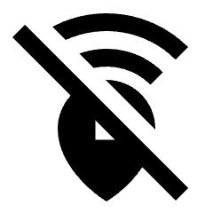 Emergency Share Off Fill Icon from Sharp Fill - Material Pro Set