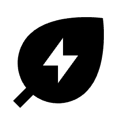 Energy Savings Leaf Fill Icon from Sharp Fill - Material Pro Set