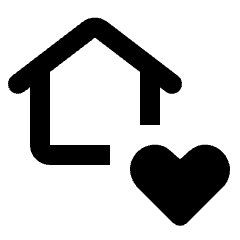 Favorite Home Icon from Rounded Line - Material Pro Set