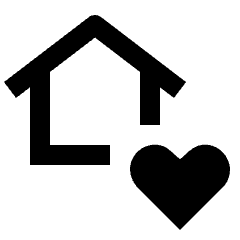 Favorite Home Icon from Outlined Line - Streamline Material Icons Set