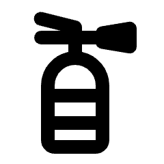 Fire Extinguisher Icon from Rounded Line - Material Pro Set