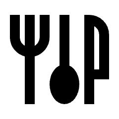 Flatware Fill Icon from Sharp Fill - Material Pro Set