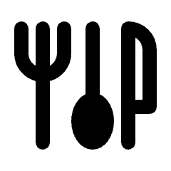 Flatware Fill Icon from Rounded Fill - Material Pro Set