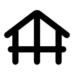 Foundation Icon from Rounded Line - Material Pro Set