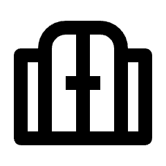 Gate Icon from Outlined Line - Material Pro Set