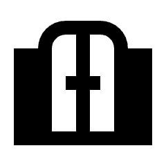 Gate Fill Icon from Sharp Fill - Streamline Material Set