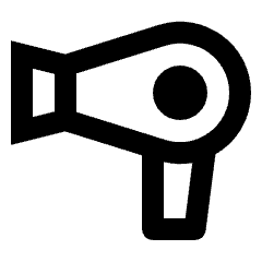 Hair Dryer Icon from Outlined Line - Streamline Material Set