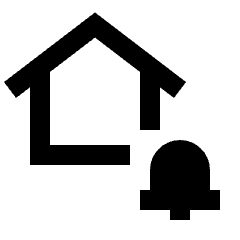 Home Alert Icon from Sharp Line - Material Pro Set