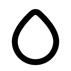 Humidity Low Icon from Rounded Line - Streamline Material Set