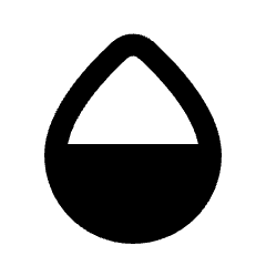 Humidity Mid Fill Icon from Rounded Fill - Streamline Material Set