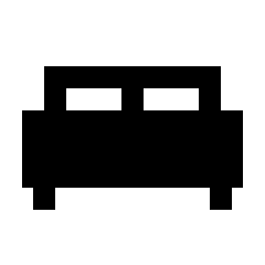 King Bed Fill Icon from Sharp Fill - Streamline Material Set