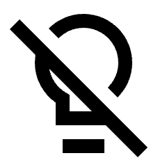 Light Off Icon from Sharp Line - Streamline Material Set