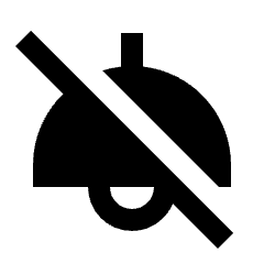 Light Off Alt Fill Icon from Sharp Fill - Streamline Material Set