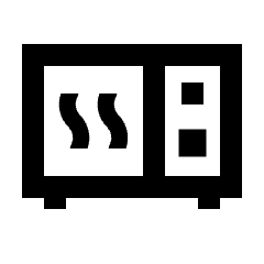 Microwave Icon from Sharp Line - Streamline Material Set