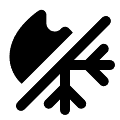 Mode Heat Cool Fill Icon from Rounded Fill - Streamline Material Set