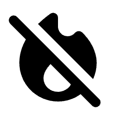 Mode Heat Off Fill Icon from Rounded Fill - Streamline Material Set
