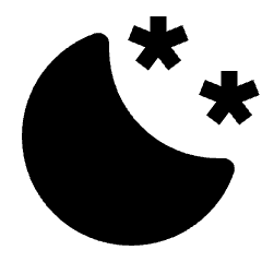 Night Sky Fill Icon from Outlined Fill - Streamline Material Set