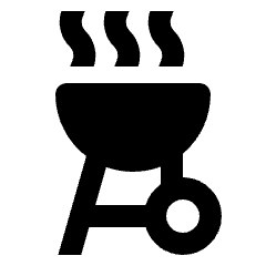 Outdoor Grill Fill Icon from Outlined Fill - Streamline Material Set