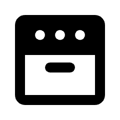 Oven Fill Icon from Rounded Fill - Streamline Material Set