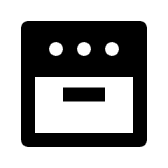 Oven Gen Fill Icon from Outlined Fill - Streamline Material Set